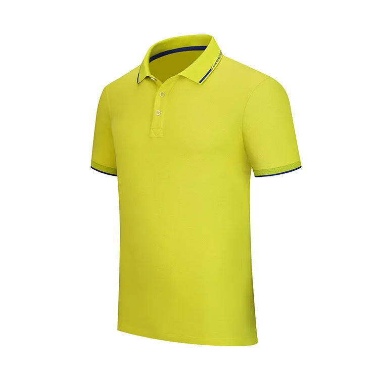 Cotton short-sleeved t-shirt in loose fit summer style, available in multiple colours on white background