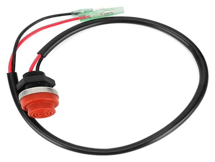 YAMAHA motorboat engine stop switch with plastic housing and safety kill cord