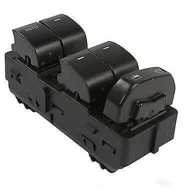 Black Ford electric window regulator switch BT4Z-14529-AA isolated on white