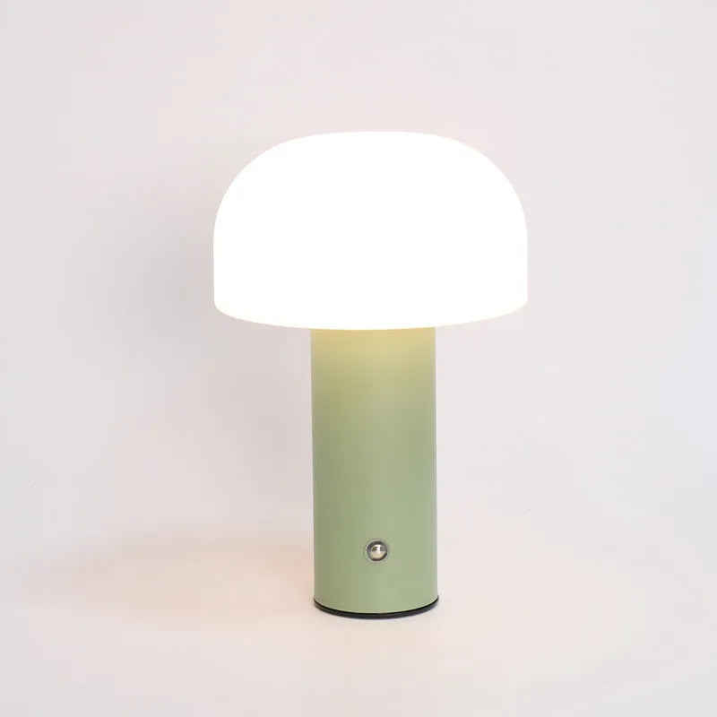 USB table lamp with dual power options in choice of four colours