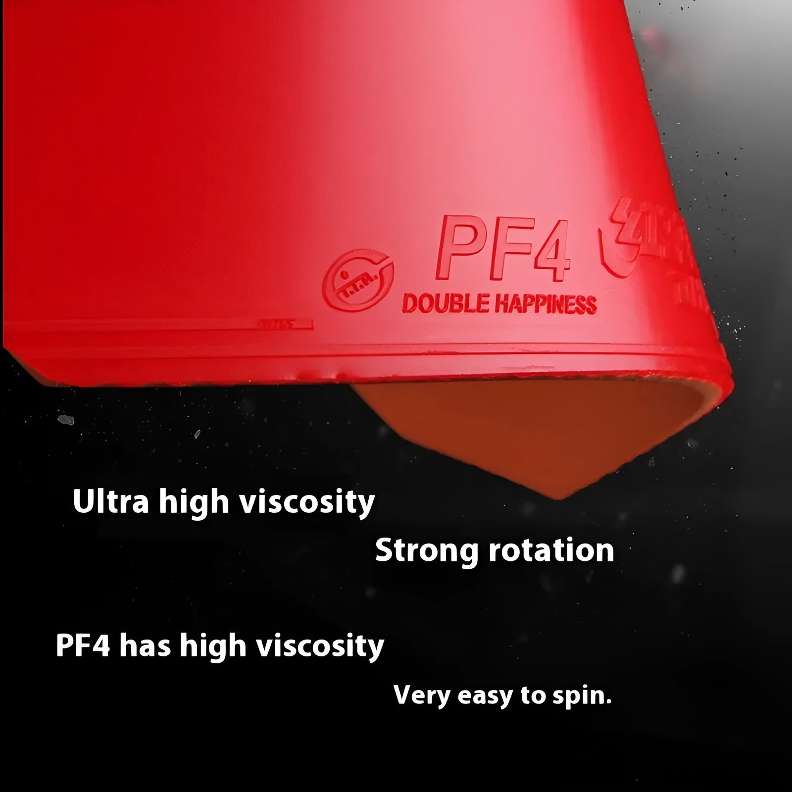 Fast Attack Classic-50 table tennis racket in red and black, showing anti-rubber surface.