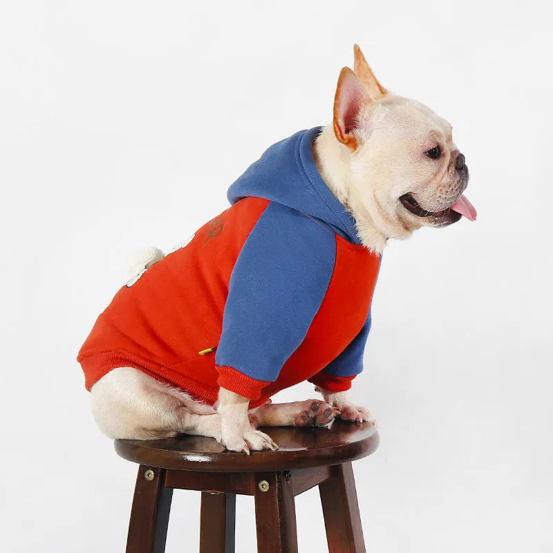 Red cotton pet coat for small and medium dogs sizes L to 4XL