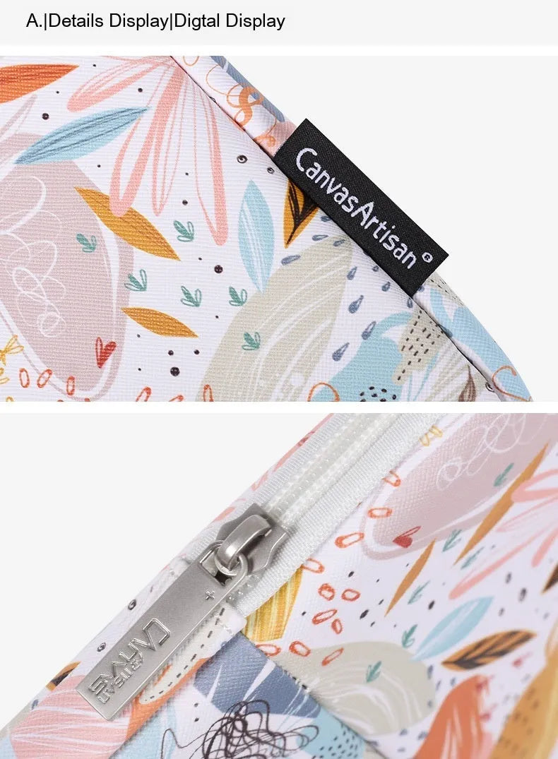 White waterproof PU leather laptop inner bag for 14-inch devices on a plain background.