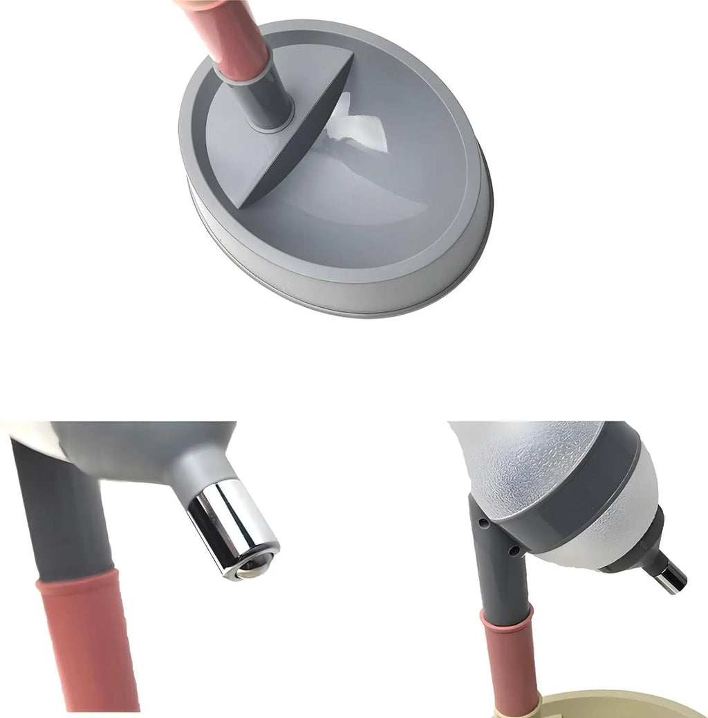 Green height-adjustable standing water dispenser for cats and dogs with a detachable pole and wide bowl.