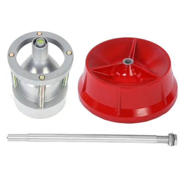Portable wheel balancer with bull's eye level and aluminium head for tyre balancing