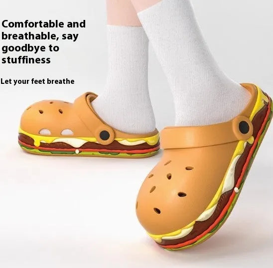 Women's EVA thick soled sandals with hollow out upper, available in multiple colours, 3-4cm sole height