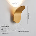 Modern simplicity wall light bulb in brushed black finish against a white wall