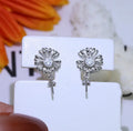 S925 sterling silver Baroque earring frames for DIY jewellery making in gold and silver colour options