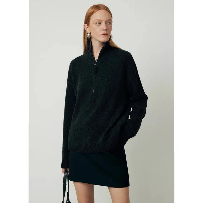Loose lapels wool bandage dress in black or grey with long sleeves