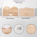 Multi-layer solid wood wall flower pot storage rack with six layers for home decoration