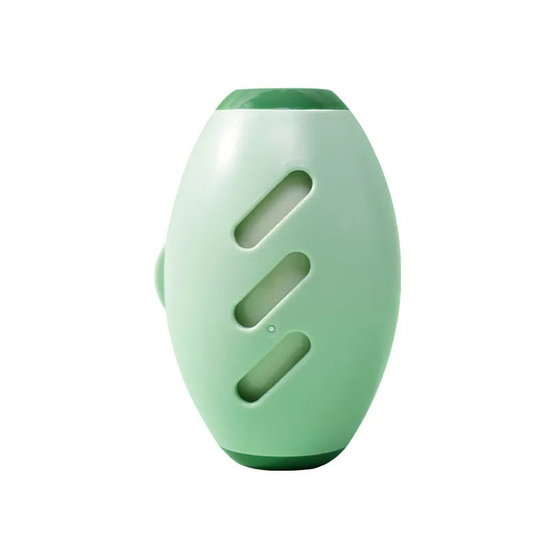 Green reusable gel lint roller ball for pet hair removal from fabrics