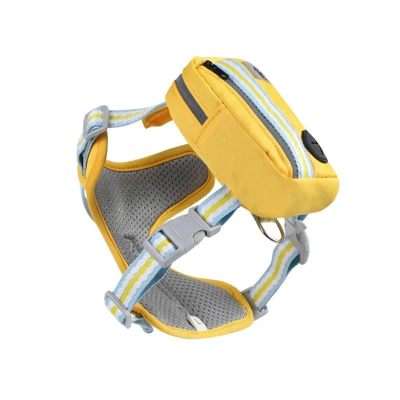 Explosion-proof anti-strangulation pet harness with 1.5m rope in Oxford cloth
