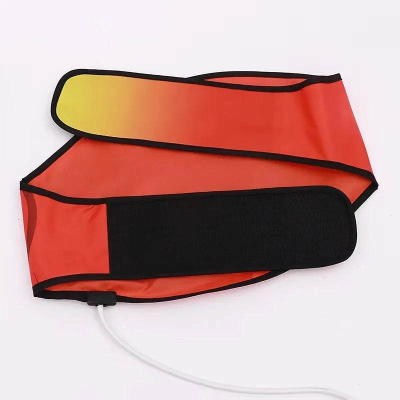 Hot compress waist support belt for yoga massage and lumbar compression