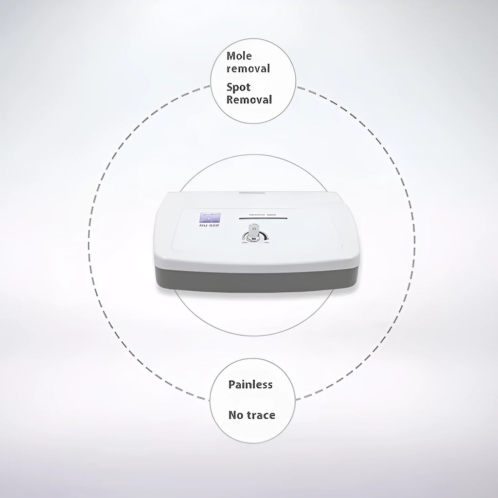 White electronic spot removal pen beauty instrument for commercial salon use with international power supply options