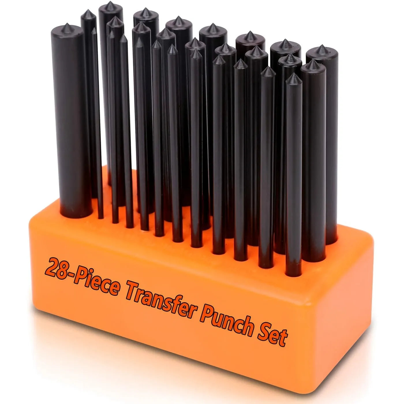 Household portable metal punch head punch needle tool in orange colour with alloy plastic construction