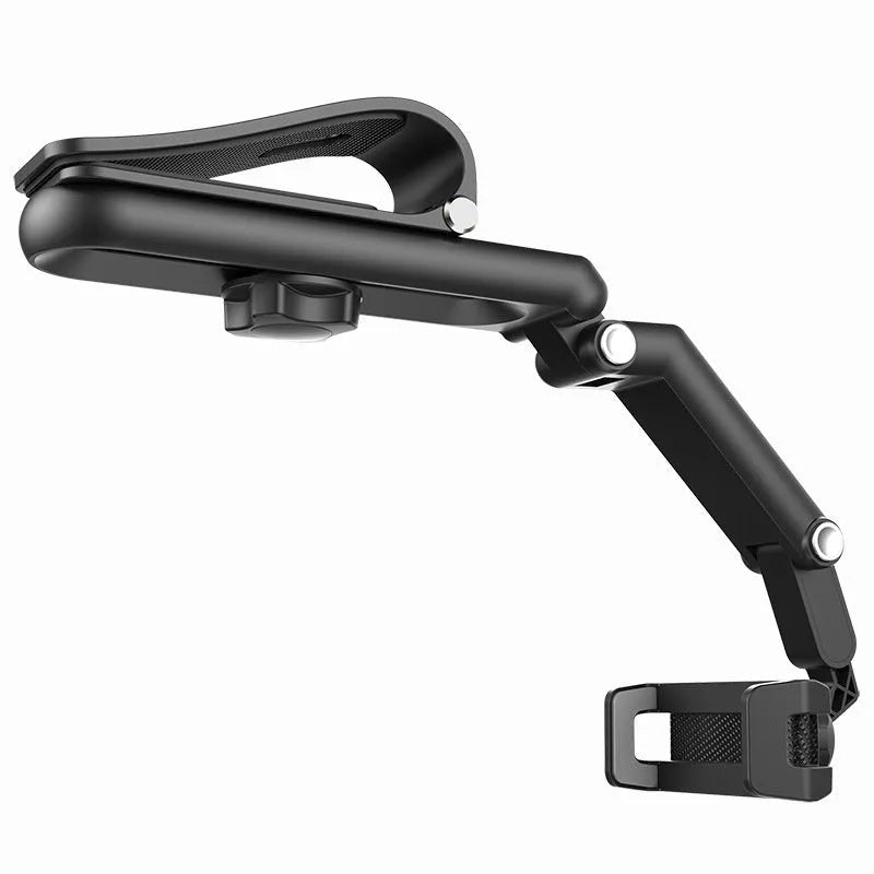 Car mobile phone holder with 360-degree rotation on dashboard showing black and grey colour combination