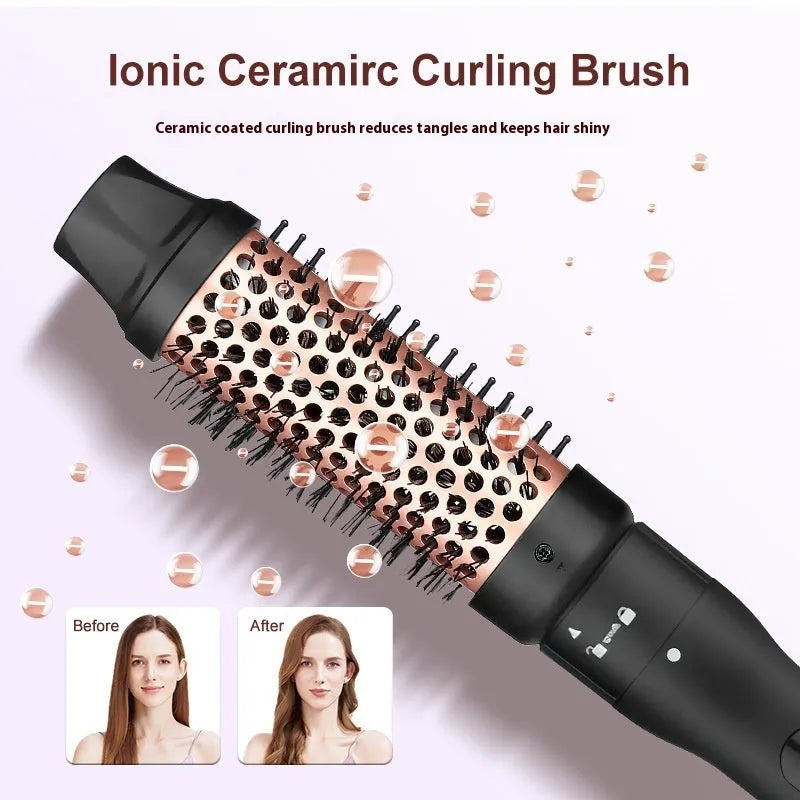 All-in-one three-tube water wave hair curler set with multiple voltage options and wired AC power supply