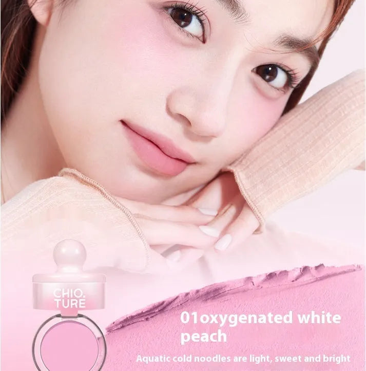 Blush mud swelling contractive colour shimmer powder compact in one of four nude shades.