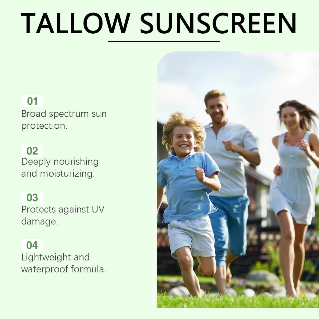 60g tube of refreshing not oily sunscreen moisturising protective cream with titanium dioxide and hyaluronic acid