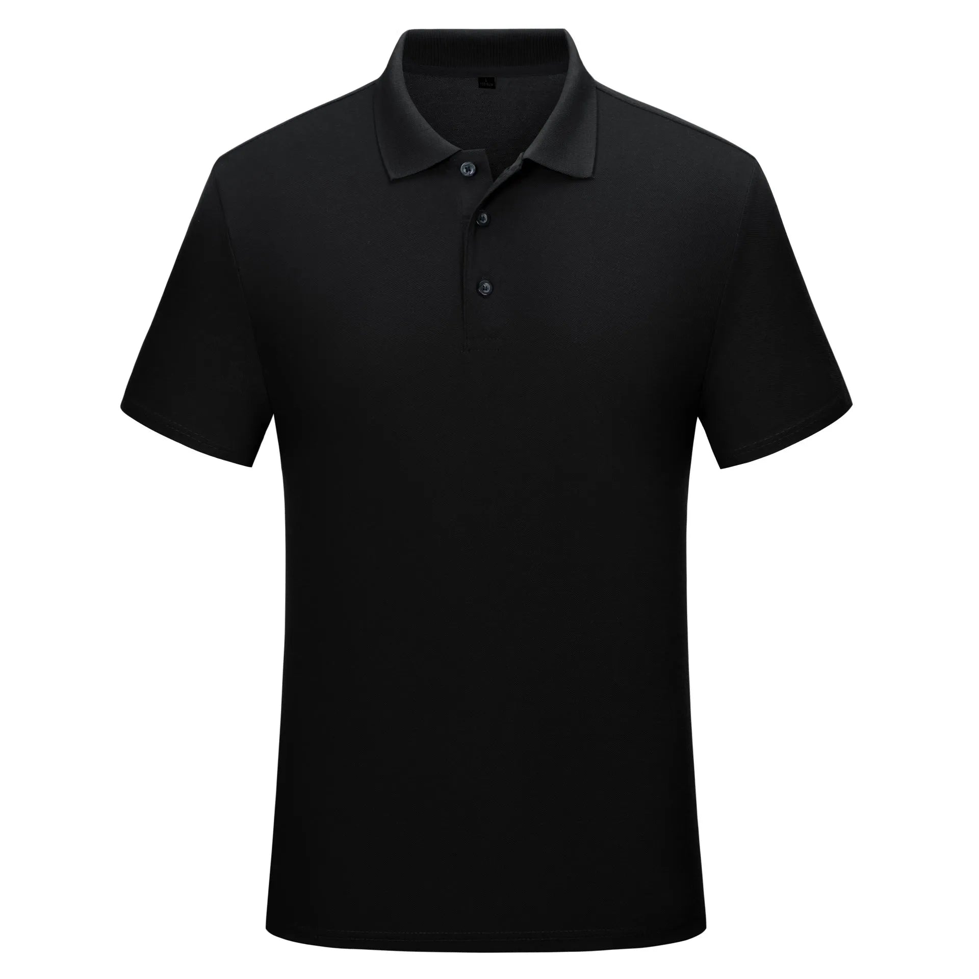 Cotton solid colour business office thin polo shirt uniform in short sleeve, available in multiple colours including black, white, red, and blue.