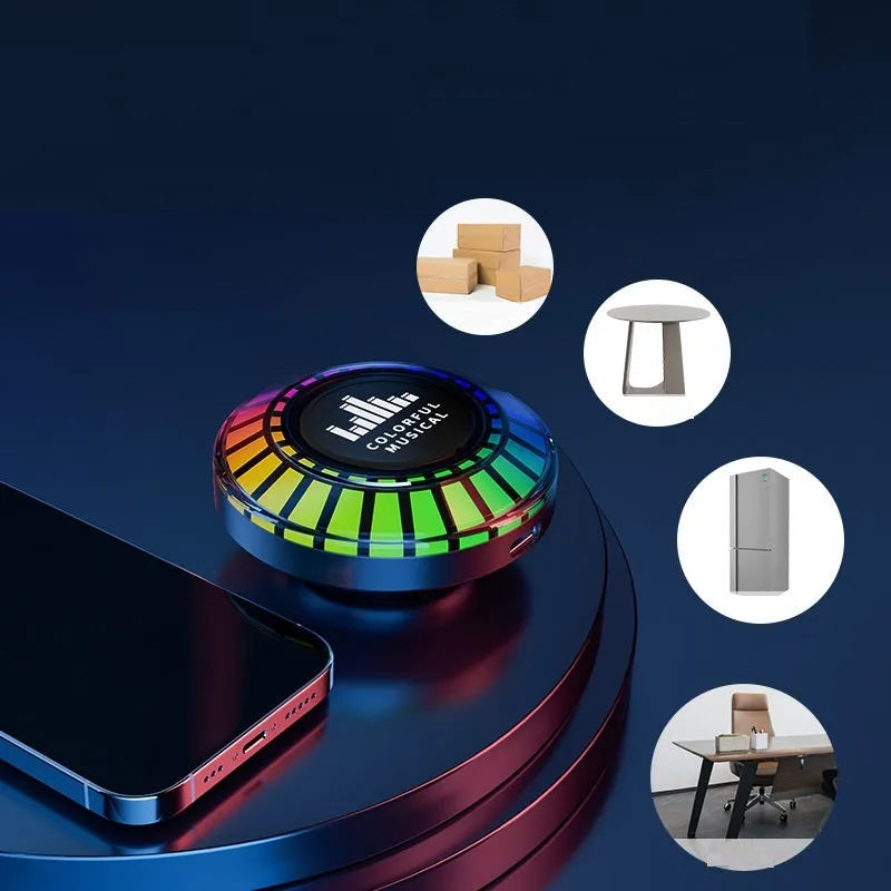 Voice control polar light Bluetooth atmosphere lamp with LED lighting and stereo sound functions