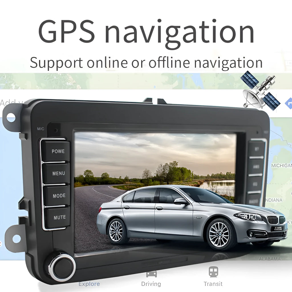 Universal Host Navigator 7 inch Android 12 car player with GPS WIFI for Volkswagen