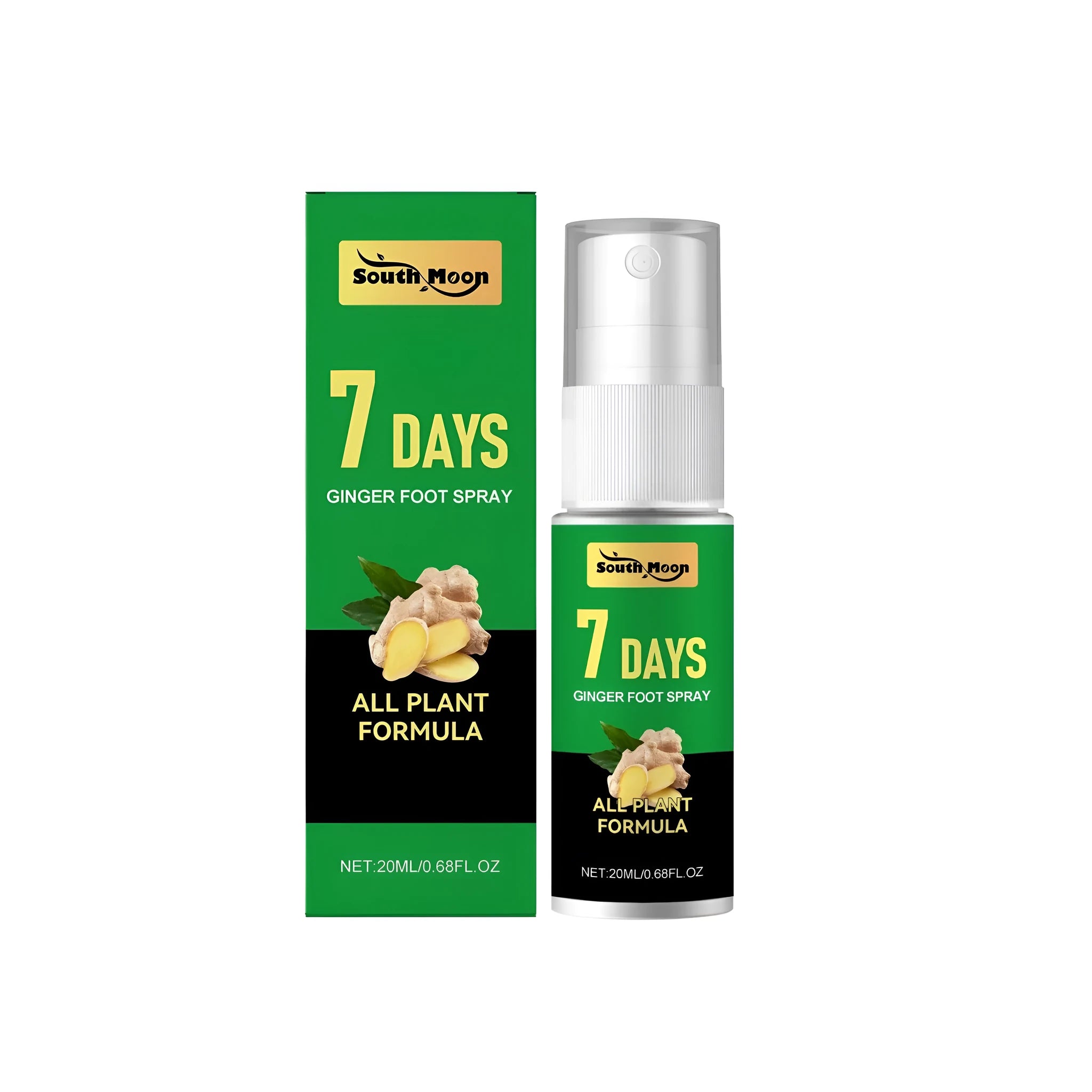 Foot Ginger Nourishing Spray 20ml bottle with Centella asiatica and ginger ingredients
