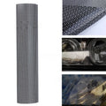 Perforated mesh automotive window film sheet measuring 30cm by 106cm