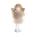 Christmas angel cloth pendant hair accessory in white, pink, and khaki colour options