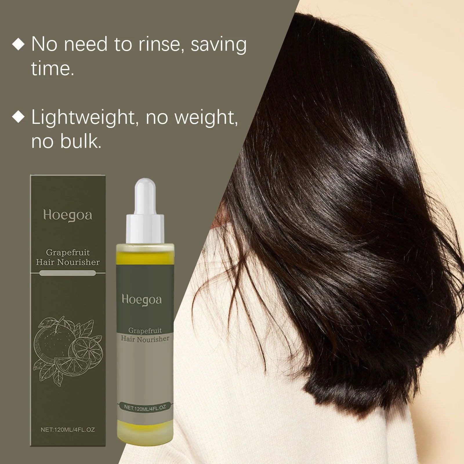120ml bottle of Grapefruit Hair Conditioner with natural oils and vitamin E