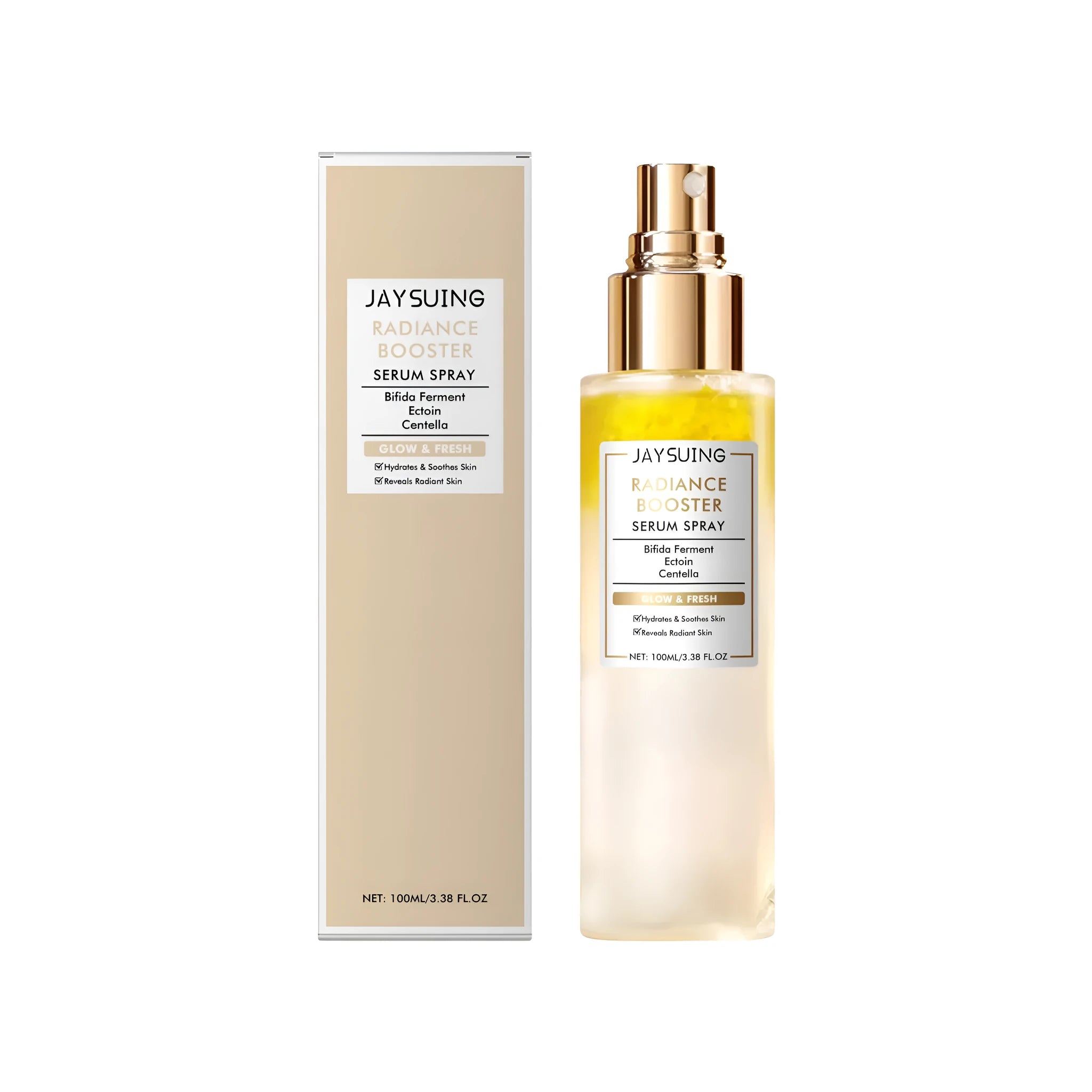 100ml bottle of Brighten Moisturize And Soothe Face Spray with sodium hyaluronate and Centella asiatica extract