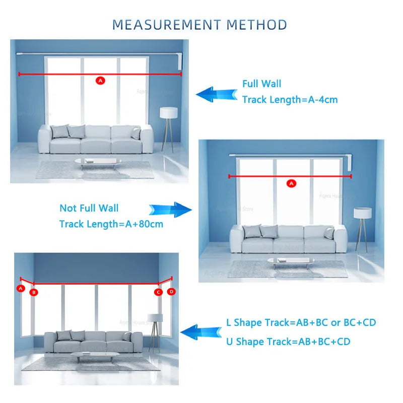 Smart curtain electric lithium battery rechargeable motor with aluminium track, remote control, and WiFi connectivity