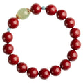 Purple Gold Sand cinnabar geometric bead bracelet with ellipse elements in three size options