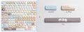 High sea salt cat design PBT keycap set with 7u spacebar supplement for March past mechanical keyboard layouts