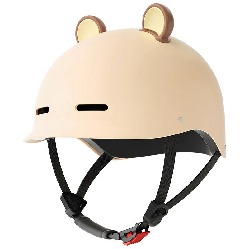Seasons universal 3C certification electric bicycle helmet with ABS shell in Mocha colour