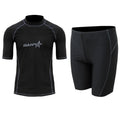 Men's quick-dry nylon swimsuit top and pants set for surfing and snorkelling.