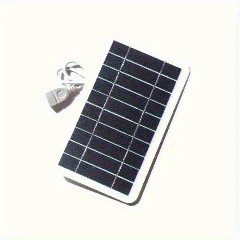 2W 5V portable solar panel charger with USB output, A-grade polycrystalline silicon, EVA laminated, PET cover, 157x94mm