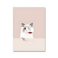 Modern simplicity canvas wall art with white border measuring 40x60cm for bedroom decoration