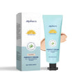 Curdling texture liquid foundation bottle with sunscreen and moisturising properties in three colour options