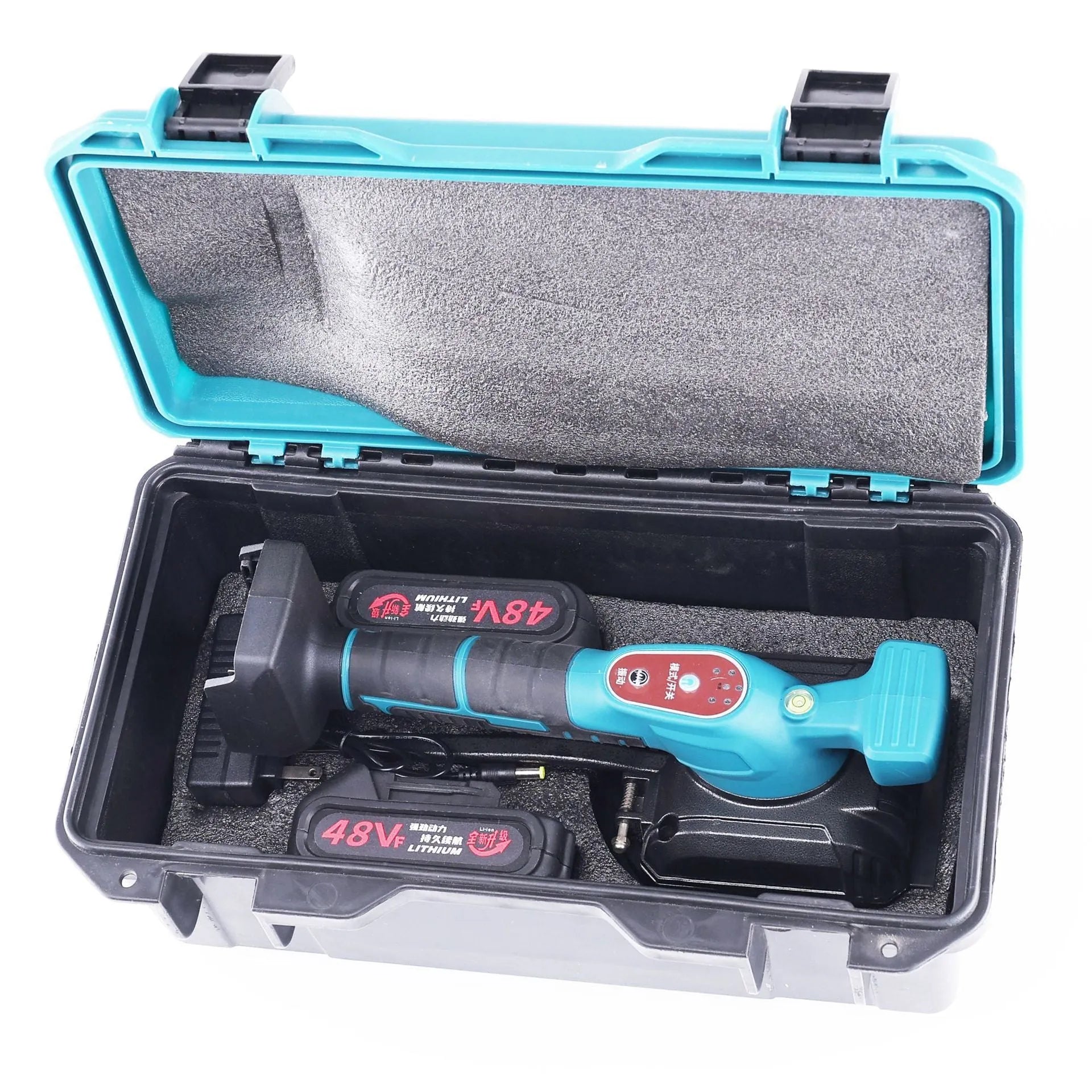 Household high-power electric ceramic tile tiling machine with 21V rechargeable lithium battery and cloth bag for tile paving