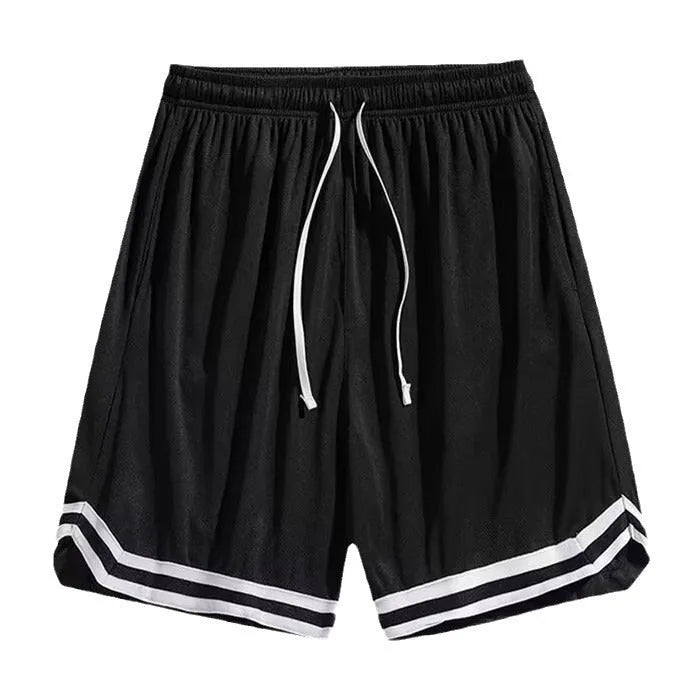 Men's gradient colour cropped trousers in loose casual style with polyester construction