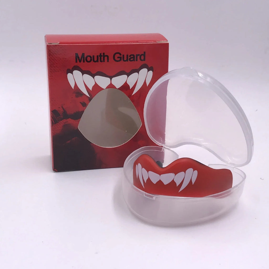 Adult boxing mouthguard with tooth socket free design in three colour options for martial arts protection