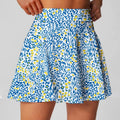 Women's high waist half-length breathable sports skirt in Blue for golf tennis badminton