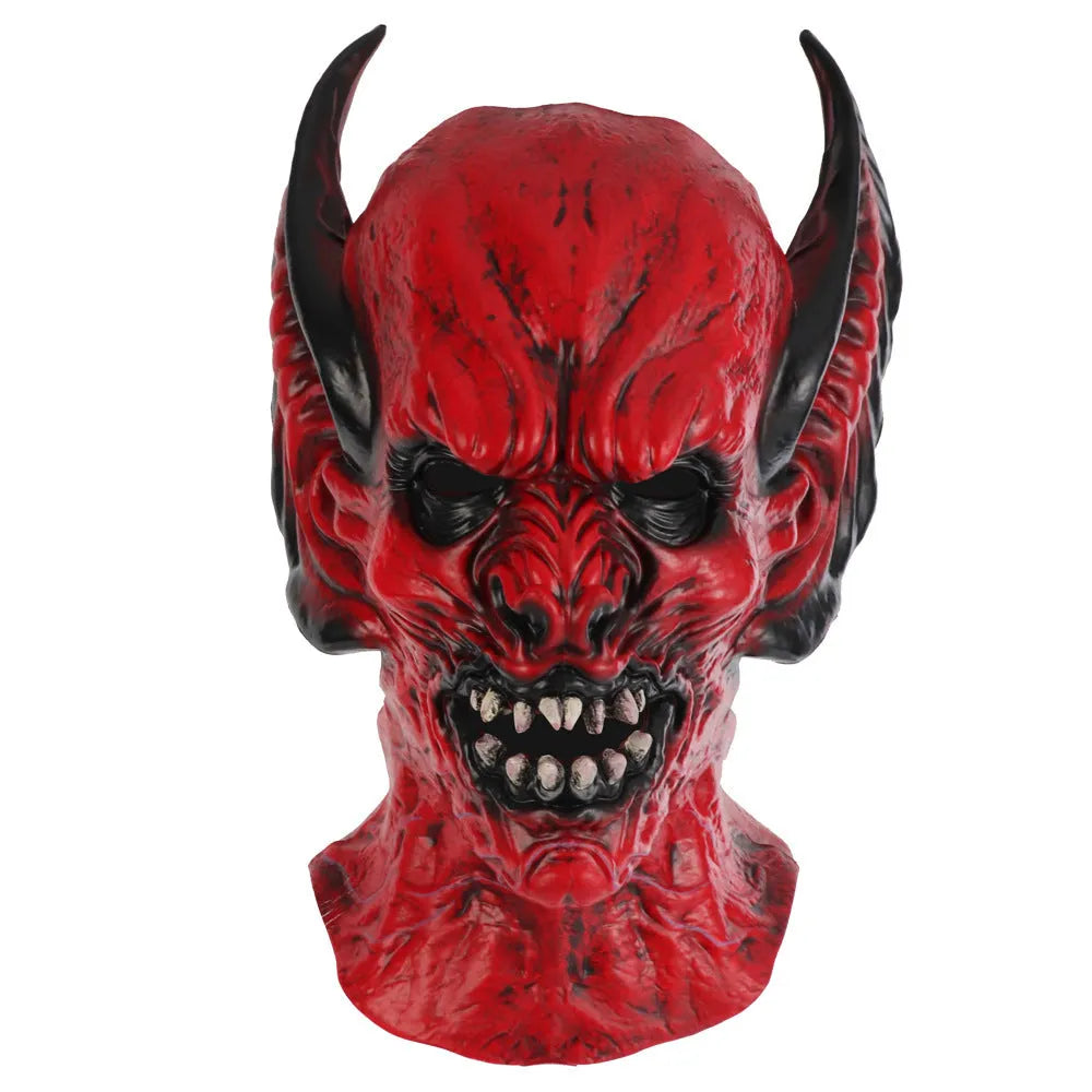 Red bat hood mask for Halloween dress up and costume parties