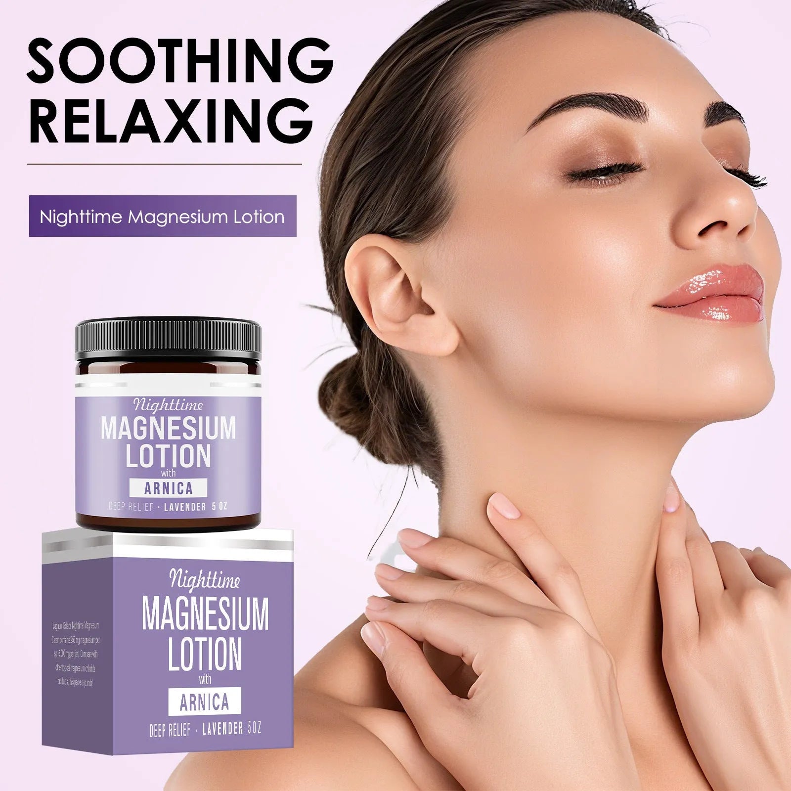 150ml magnesium body butter cream jar with shea butter and arnica extract