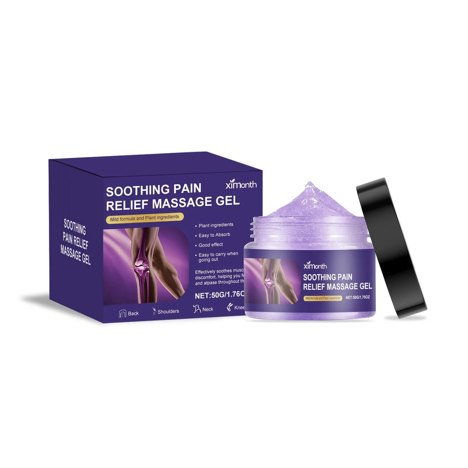 50g tube of body joint care gel with warming formula for muscle and joint support