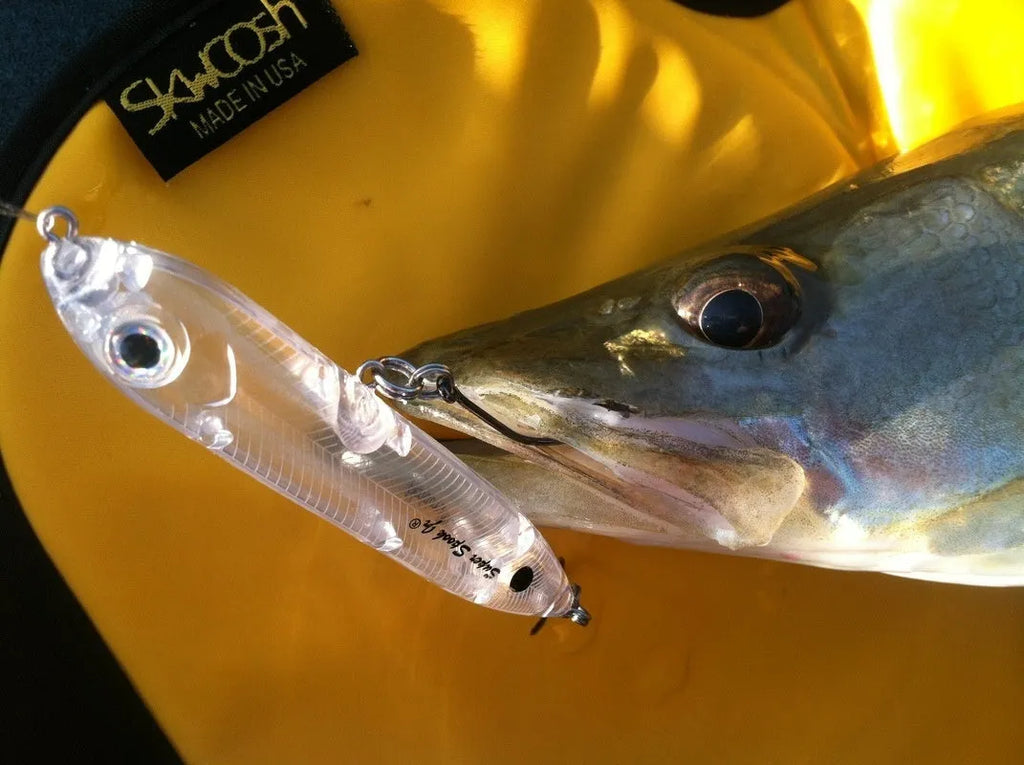 Transparent 9.5cm ABS plastic fishing lure blank body with 7mm eye socket