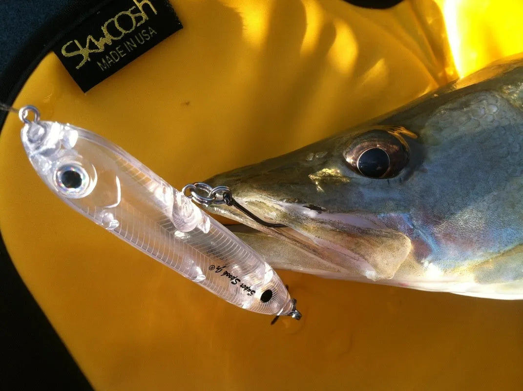 Transparent 9.5cm ABS plastic fishing lure blank body with 7mm eye socket
