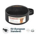 Black ABS plastic pet heating bowl with 2.2 litre capacity and temperature control