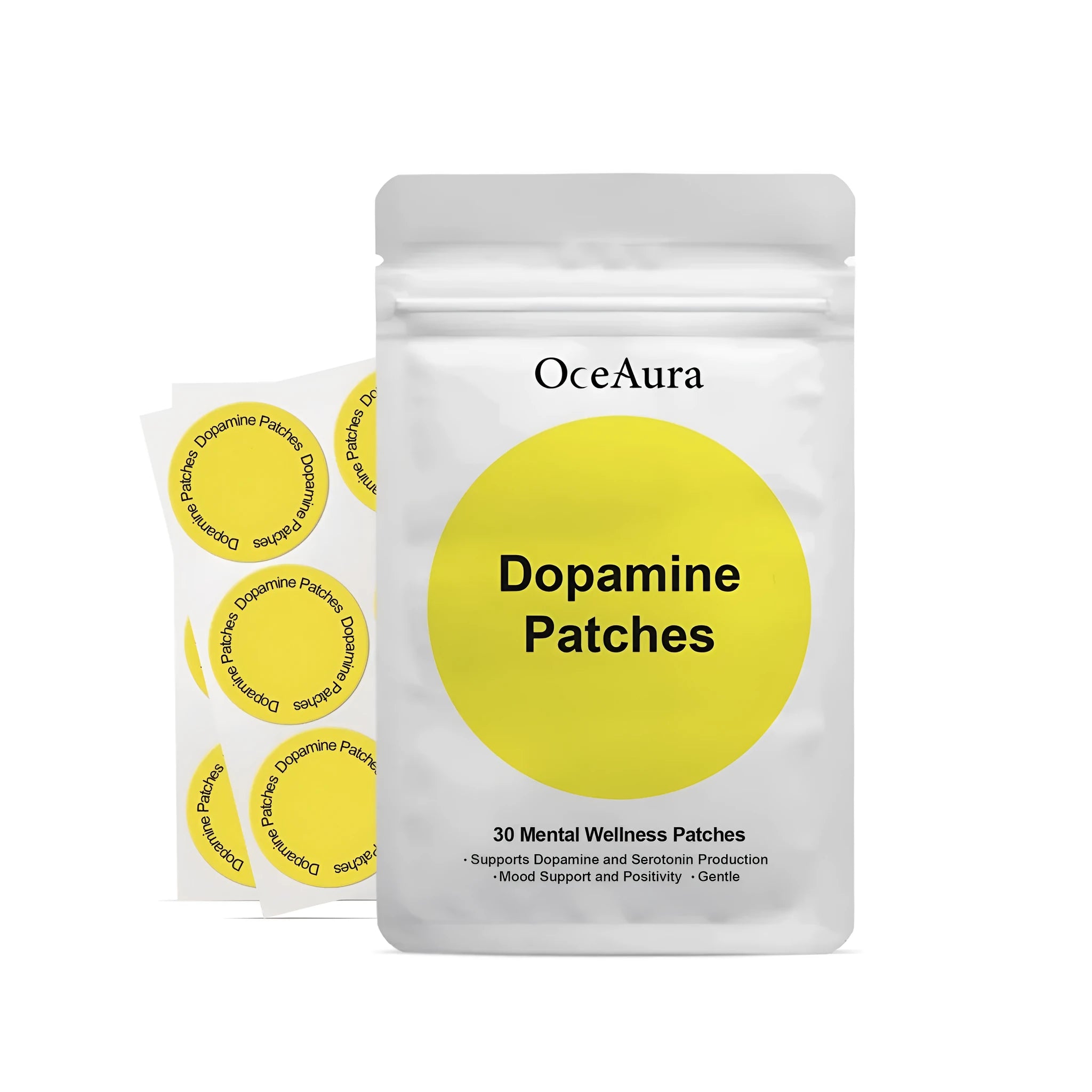 Body care auxiliary patch pack of 30 patches with hyaluronic acid collagen and vitamin E